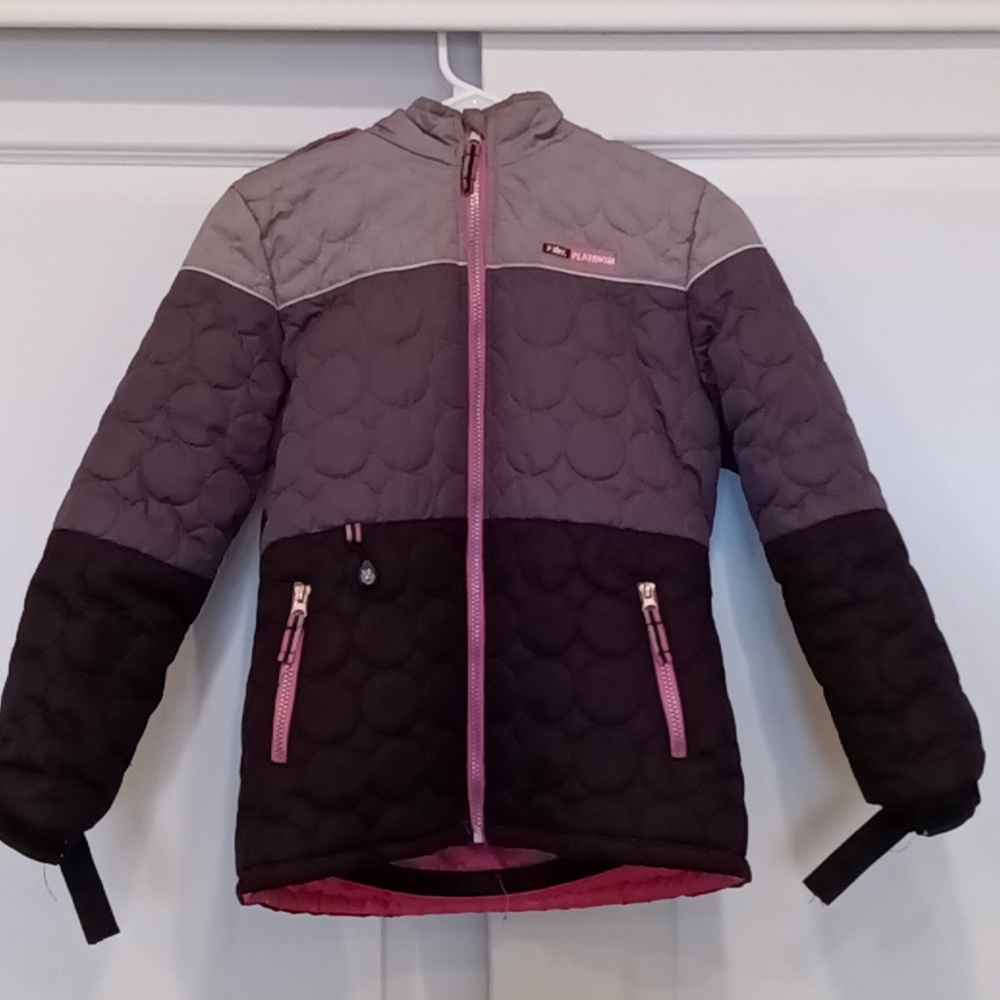 Girls 10/12 Pink Plantinum winter jacket.